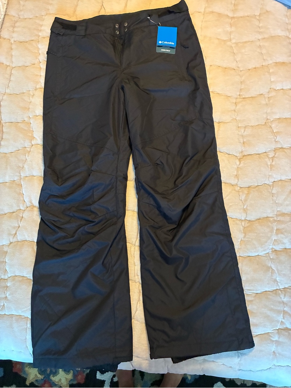 Columbia Mens Black Bugaboo IV Snow Insulated Ski Pant Size M Reg